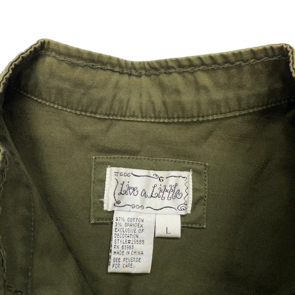 Live A Little Military Style Jacket (L) - Picture 9 of 10